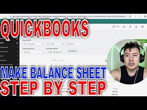 ✅ How To Make A Balance Sheet In QuickBooks Online 🔴