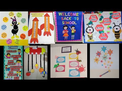 25+ Easy ideas for school wall and classroom decoration