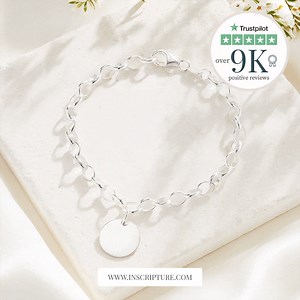 Our NEW range 💖✨ Introducing our exquisite Disc Oval Bracelets, a true blend of sentiment and style. These beautiful bracelets come in many styles and can be engraved with handwriting, prints, drawing or a photo. Which one is your favourite? www.inscripture.com | Inscripture
