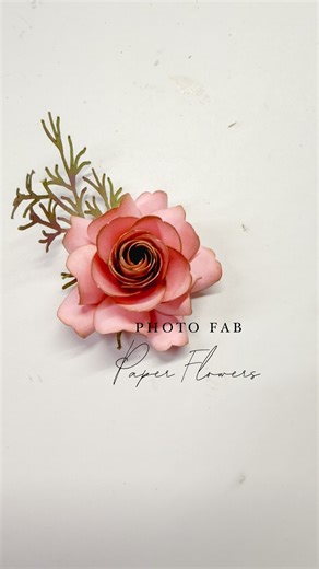Photo Fab Paper Flowers on Instagram: "Tiny but full of love 🌸💗 In this reel I’m creating a 1½ inch micro rose using my Rose Mini Flower Template — the sweetest little bloom and the third flower featured in my full video tutorial on YouTube! These mini roses are perfect for adding delicate detail to magnets, cards, corsages, boutonnieres, and all your love-themed creations ✨🌹 🎥 The full step-by-step tutorial is available on my YouTube page. Be sure to check it out so you can craft right alon