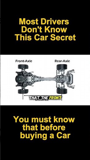 Most Drivers Don’t Know This Car Secret 🚗🤯: What is wheel base? | Drivex Gearly #automobile #cartok