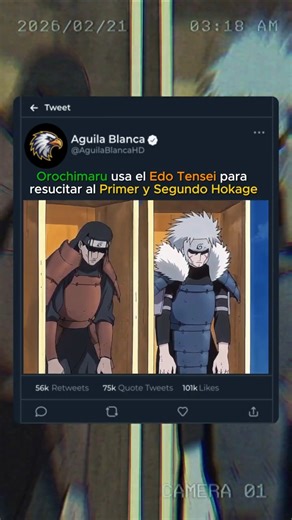 Orochimaru usa el Edo Tensei para resucitar al Primer y Segundo Hokage #orochimaru #naruto