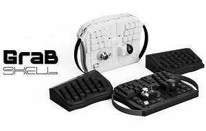 GrabShell Transformable modular programmable keyboard