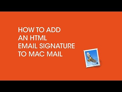 How to install an HTML Email Signature to Apple's Mac Mail