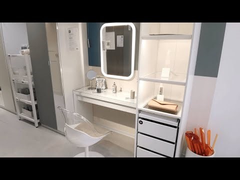 IKEA MALM Vanity Table Walkthrough – STORJORM Mirror & Storage Setup