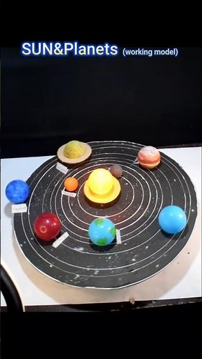 Space Solar system working model