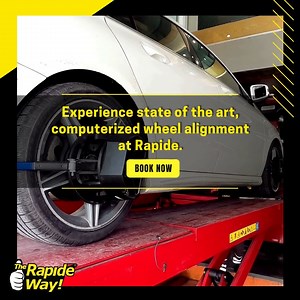 WHEN DO YOU NEED AN ALIGNMENT? Are you observing these in your vehicle? ❗ Uneven tire wear ❗ Your car is steering to the left/right ❗ Tires vibrating These are signs that your vehicle needs a wheel alignment. Are you experiencing any of them? Make sure to have your car checked by your trusted mechanic. 👨‍🔧 🔧 Guarantee your slot. No more waiting. Contactless Payment. FREE safety inspection is now online! Click here to book now: https://rapide.ph/booking/service. 💛 #RapideCares #RapideWay #Con