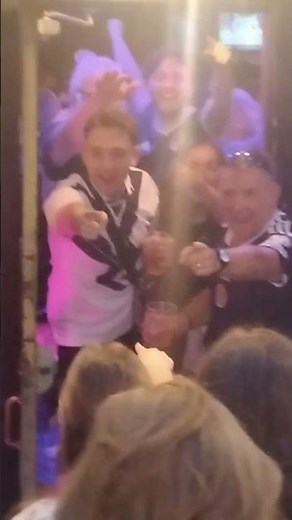 Tartan Army "500 miles" sing along thru the bar door in Boston