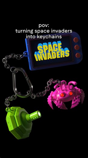 Womp 3D | Making space invaders into keychains with womp 3d 👾 | Instagram