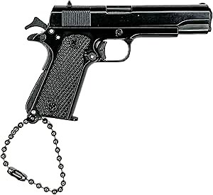 Mini GUN Keychain With MODEL Rounds 1911 Gun, Tactical Pistol, Mini Key Chain Gun, 1911 Pistol Black