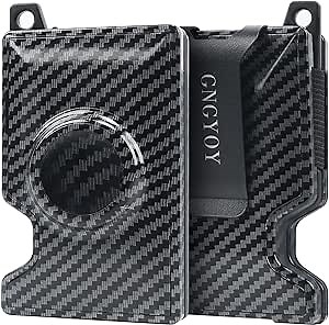 Airtag Wallet Men With Airtag Holder,Minimalist Slim card holder, Smart Front Pocket Wallets,RFID Apple Air Tag Wallet With Money Clip(Not Included Airtag)