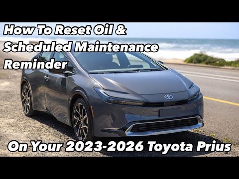 How to reset oil & scheduled maintenance reminder 2023-2026 Toyota Prius