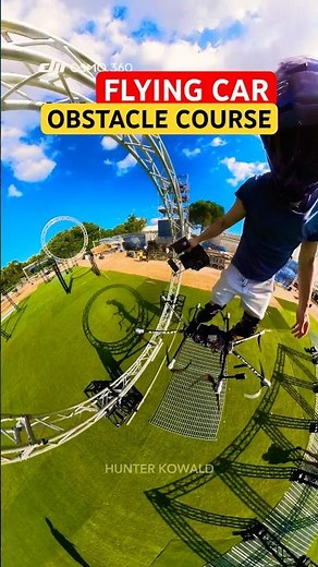 Flying Car Obstacle Course. SkySurfer Aircraft Shot on DJI OSMO 360🚁Flying Drone Vehicle