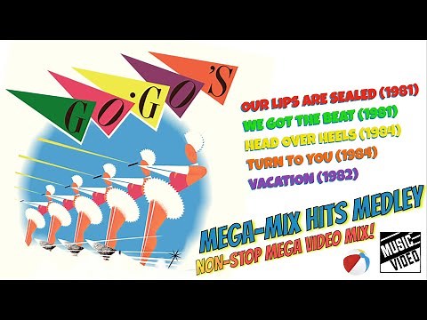 GO GO'S 🔥 "MEGA-MIX HITS MEDLEY"🎬📼Non-Stop Mega Video Mix 1981-1984 DJ ONLY rock pop dance '80s