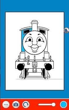 How to draw Thomas the train
