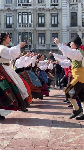Traditional Asturian Dance in Oviedo, Asturias