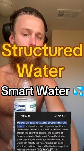 Structured “Smart” H20 Recipe ; Add some salt to water …then place it outside …this will change how you drink water forever … Hit link or go to Jacobslink.com for the salt and goats milk and Detox/the Health Kit and health Bible /cayenne and salt and everything you need to heal Or comment salt 🧂 | JacobsRegeneration