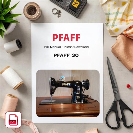 PFAFF 30 Sewing Machine Manual - Vintage Instruction Book (PDF Download) - Etsy