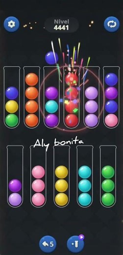 Ball sort puzzle level 4441 #puzzle #nivel #level #colors #resolución #gaming #gameplay