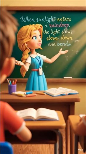 How Sunlight Turns Into a Rainbow || #shorts #ytshorts #learnscience #education #knowledge #rainbow