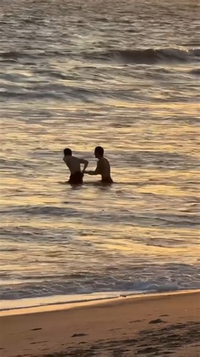 39K views · 1.8K reactions | Golden sun moment with the '95 liners  Jimin and V of K-pop supergroup BTS had a carefree beach day, giggling as they crashed into ocean waves hand in hand. (: Jimin/ Instagram) | ABS-CBN News | Facebook