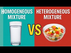 Homogeneous Mixture And Heterogeneous Mixture | Difference B/W Homogeneous & Heterogeneous Mixture |
