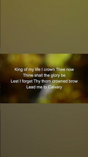 Lead Me To Calvary