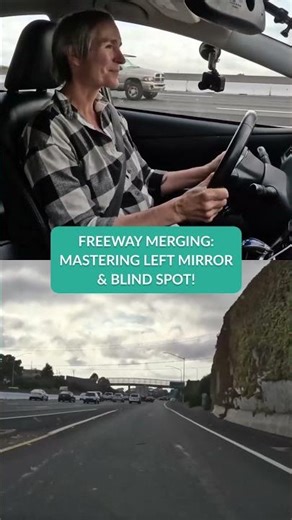 Freeway Merging Mastering Left Mirror & Blind Spot!