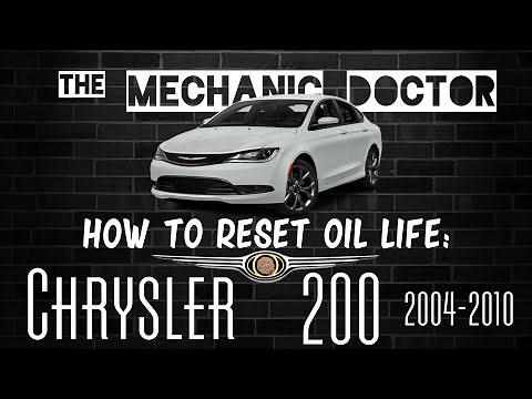 How to Reset Oil Light: Chrysler 200 2015-2016