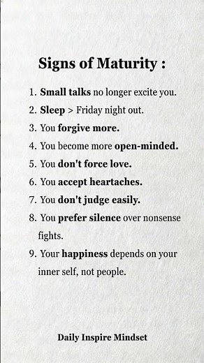 This Is What Real Maturity Looks Like!