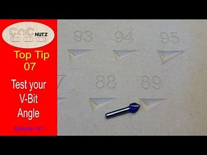 Test your V-bits angle - CNCnutz Episode 151