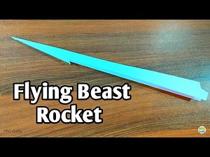 How to Make a Paper Flying Beast Rocket "Paper Rocket" Step by Step | Origami Flying Beast-Rocket