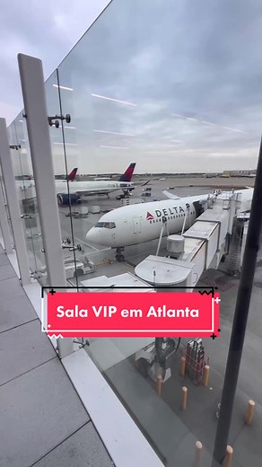 Tour pela Sala VIP da Delta em Atlanta