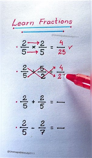 Learn Fraction Concept 🔥 #learnfractions #maths #mathstricks