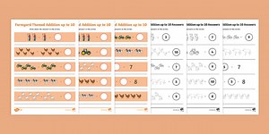 Farm-Themed Addition Up to 10 Worksheet