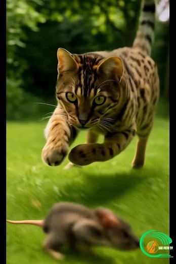 Active Bengal Cat – Loves Chasing Mice and Catching Birds!