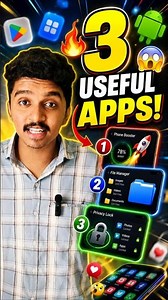 🔥 3 Most Useful Apps! 😱 #androidapps #usefulapps #bestapps #mobiletips #techindia #reelsindia