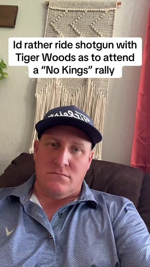 No Kings Rally vs. Tiger Woods Shotgun Ride: A Hilarious Take