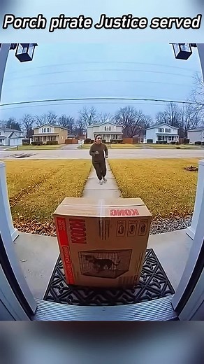 Package Thief Foiled by Owner's Quick Reaction