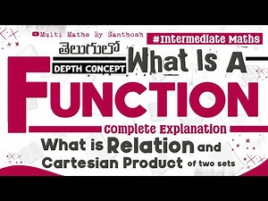 what is a function | functions introduction in telugu | functions#functions#functionsandrelations
