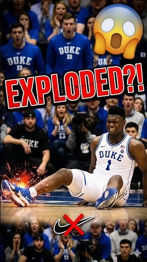 Zion's Shoe LITERALLY Exploded 😳 #shorts #nba #sports