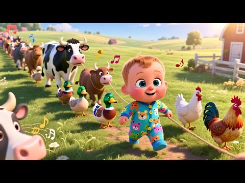 Boom Boom Baby Tractor 🚜👶 | Kids Learning Video | Fun Preschool Farm Adventure