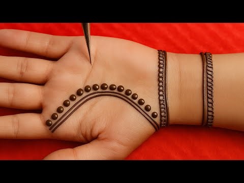 chand wali Mehndi design । left hand Mehndi designs । Mehndi design notun notun
