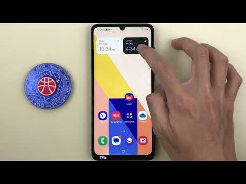 Dual Clock Home Screen on Samsung A05 Android 14