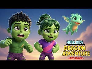 Hulk Kids & Dragon 🐉 | 3 Minute Kids Adventure Movie | Cartoon Animation