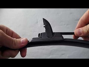 How to remove Bosch style wiper blades with U/J Hook arm from your car