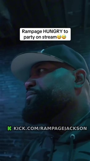 Rampage HUNGRY to party on stream😅😅 #rampagejackson #rampage