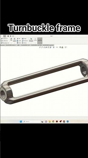 Turnbuckle frame SolidWorks tutorial! SolidWorks
