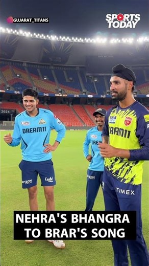 Harpreet Brar sings popular Punjabi song, Ashish Nehra's unmissable bhangra | Sports Today