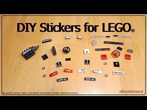 DIY Stickers for LEGO